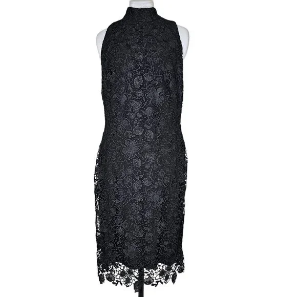 Lauren Ralph Lauren | Dresses | Ralph Lauren 4 Sheath Dress Black Crochet  Lace Overlay Cocktail Event Occasion | Poshmark